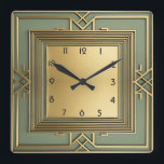 Reloj Cuadrado Art Deco<br><div class="desc">Gran diseño de reloj. Te encantará como a otros. Tenga la libertad de usar este diseño para otro producto que desee o para el personalizar y agregue su texto. Sígueme por más. Gracias. Que tengas un buen día.</div>