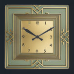 Reloj Cuadrado Art Deco<br><div class="desc">Gran diseño de reloj. Te encantará como a otros. Tenga la libertad de usar este diseño para otro producto que desee o para el personalizar y agregue su texto. Sígueme por más. Gracias. Que tengas un buen día.</div>