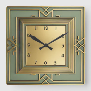 Reloj Cuadrado Art Deco