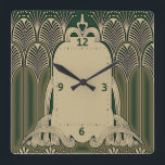 Reloj Cuadrado Art Deco<br><div class="desc">Gran diseño de reloj. Te encantará como a otros. Tenga la libertad de usar este diseño para otro producto que desee o para el personalizar y agregue su texto. Sígueme por más. Gracias. Que tengas un buen día.</div>