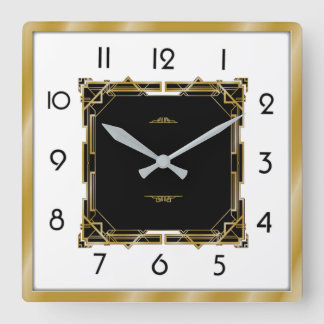 Reloj Cuadrado Art Deco