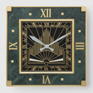 Reloj Cuadrado Art Deco