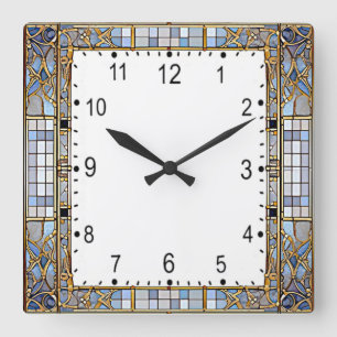Reloj Cuadrado Art Deco