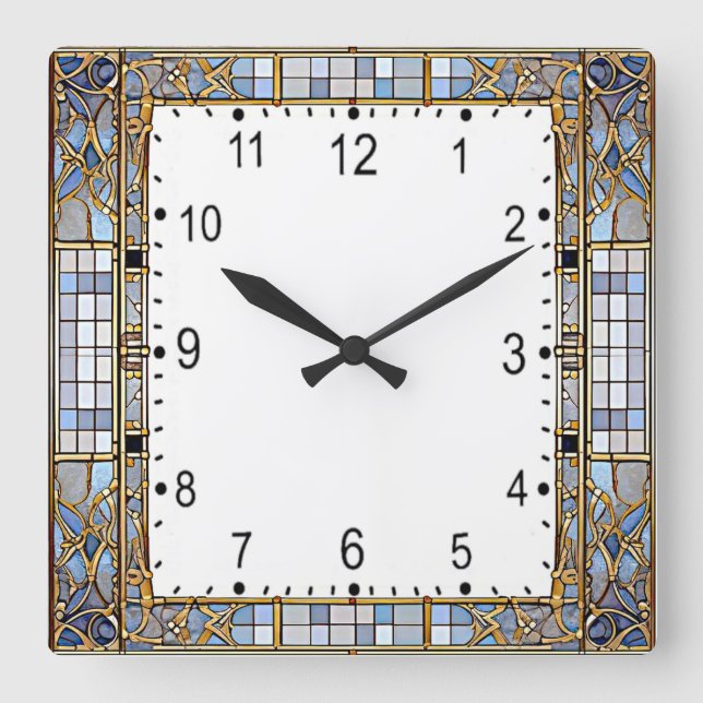 Reloj Cuadrado Art Deco (Anverso)