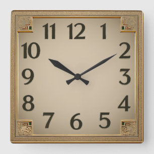 Reloj Cuadrado Art Deco