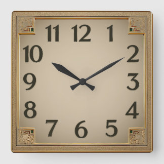Reloj Cuadrado Art Deco