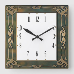 Reloj Cuadrado Art Deco