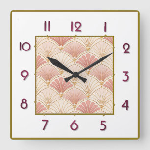 Reloj Cuadrado Art Deco