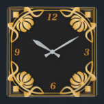 Reloj Cuadrado Art deco<br><div class="desc">Gran diseño y calidad. Te encantará como a otros. Siéntase libre de usar este diseño para algún otro producto que desee. Gracias.</div>