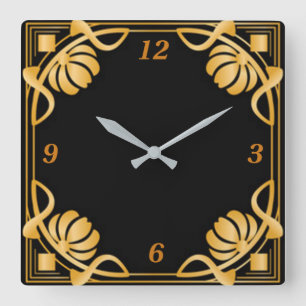 Reloj Cuadrado Art deco