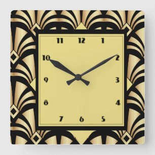 Reloj Cuadrado Art Deco