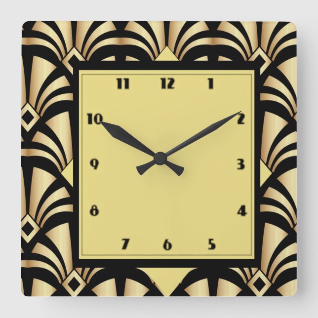 Reloj Cuadrado Art Deco (Anverso)
