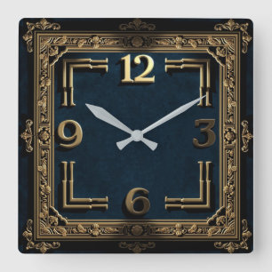 Reloj Cuadrado Art Deco