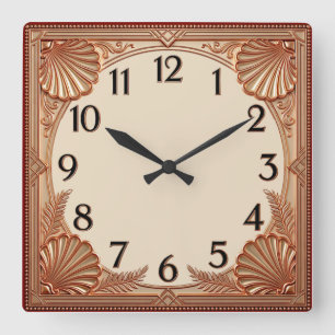 Reloj Cuadrado Art Deco