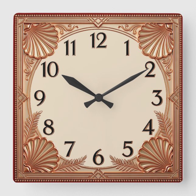 Reloj Cuadrado Art Deco (Anverso)