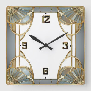 Reloj Cuadrado Art Deco