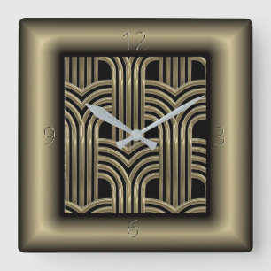 Reloj Cuadrado Art Deco