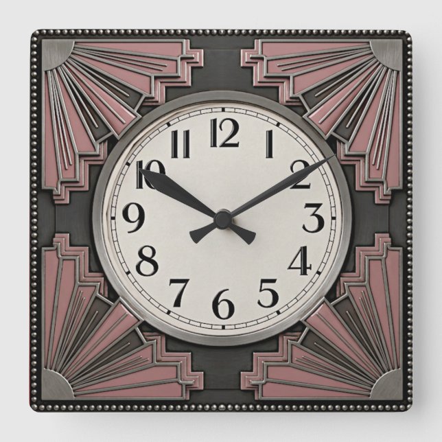Reloj Cuadrado Art Déco (Anverso)