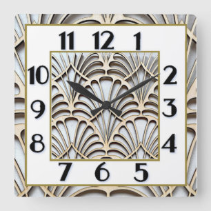 Reloj Cuadrado Art Deco