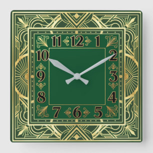 Reloj Cuadrado Art Deco