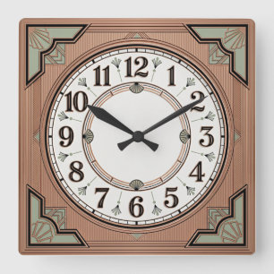 Reloj Cuadrado Art Déco