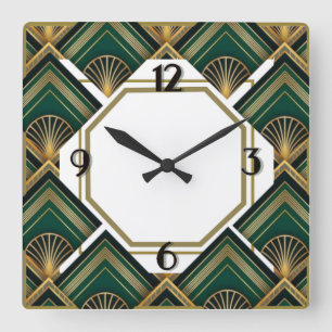 Reloj Cuadrado Art Deco