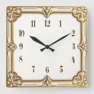 Reloj Cuadrado Art Deco