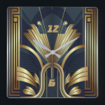 Reloj Cuadrado Art Deco<br><div class="desc">Gran diseño de reloj. Te encantará como a otros. Tenga la libertad de usar este diseño para otro producto que desee o para el personalizar y agregue su texto. Sígueme por más. Gracias. Que tengas un buen día.</div>