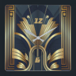Reloj Cuadrado Art Deco<br><div class="desc">Gran diseño de reloj. Te encantará como a otros. Tenga la libertad de usar este diseño para otro producto que desee o para el personalizar y agregue su texto. Sígueme por más. Gracias. Que tengas un buen día.</div>