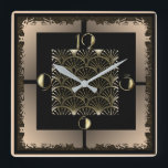 Reloj Cuadrado Art Deco<br><div class="desc">Gran diseño de reloj. Te encantará como a otros. Tenga la libertad de usar este diseño para otro producto que desee o para el personalizar y agregue su texto. Sígueme por más. Gracias. Que tengas un buen día.</div>