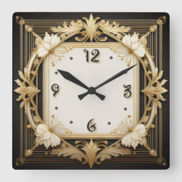 Reloj Cuadrado Art Deco