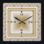 Reloj Cuadrado Art Deco<br><div class="desc">Gran diseño. Te encantará como a otros. Puede usar este diseño para otro producto o agregar su texto. Sígueme por más. Gracias. Que tengas un buen día.</div>