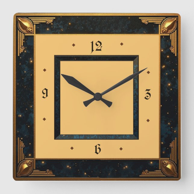 Reloj Cuadrado Art Deco (Anverso)