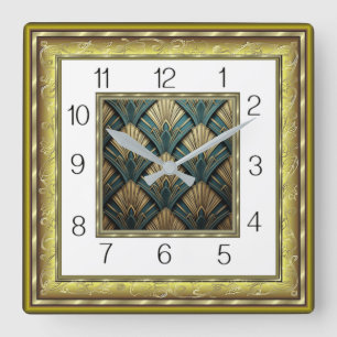 Reloj Cuadrado Art Deco