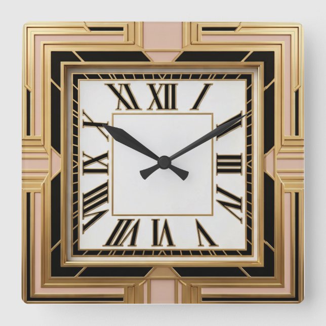 Reloj Cuadrado Art Deco (Anverso)