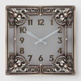 Reloj Cuadrado Art Deco