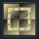Reloj Cuadrado Art Deco<br><div class="desc">Gran diseño de reloj. Te encantará como a otros. Tenga la libertad de usar este diseño para otro producto que desee o para el personalizar y agregue su texto. Sígueme por más. Gracias. Que tengas un buen día.</div>