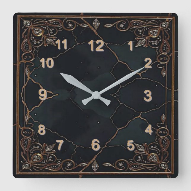 Reloj Cuadrado Art Deco (Anverso)