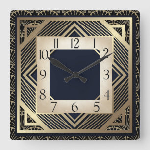 Reloj Cuadrado Art Deco