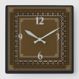 Reloj Cuadrado Art Deco
