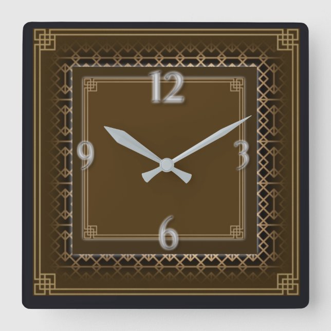 Reloj Cuadrado Art Deco (Anverso)
