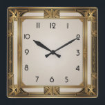 Reloj Cuadrado Art Deco<br><div class="desc">Gran diseño de reloj. Te encantará como a otros. Tenga la libertad de usar este diseño para otro producto que desee o para el personalizar y agregue su texto. Sígueme por más. Gracias. Que tengas un buen día.</div>