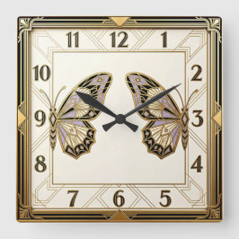 Reloj Cuadrado Art Deco
