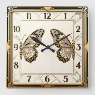 Reloj Cuadrado Art Deco