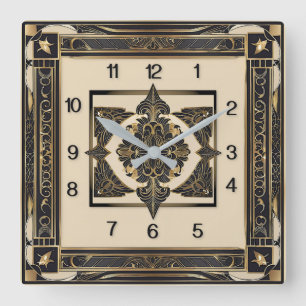Reloj Cuadrado Art Deco
