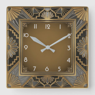 Reloj Cuadrado Art Deco