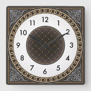 Reloj Cuadrado Art Deco