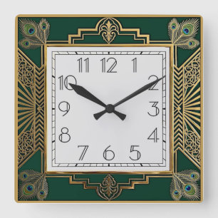 Reloj Cuadrado Art Deco