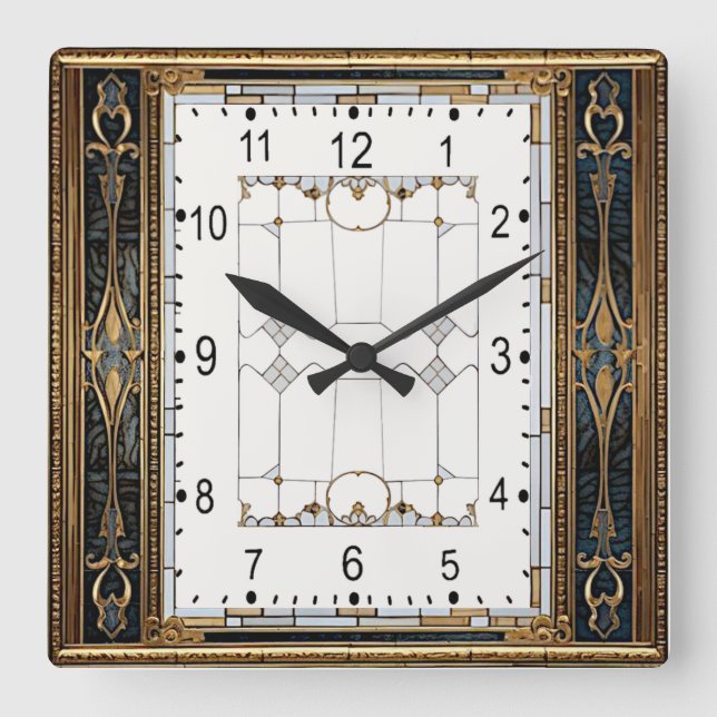 Reloj Cuadrado Art Deco (Anverso)
