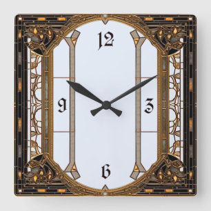 Reloj Cuadrado Art Deco